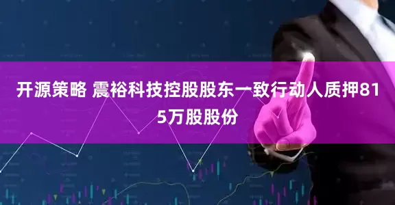 开源策略 震裕科技控股股东一致行动人质押815万股股份